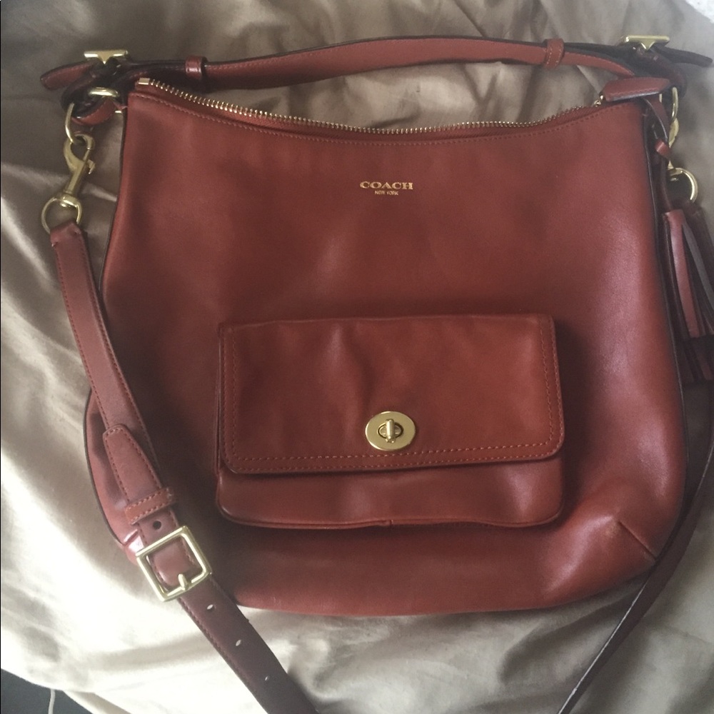 coach crossbody bag cognac leather